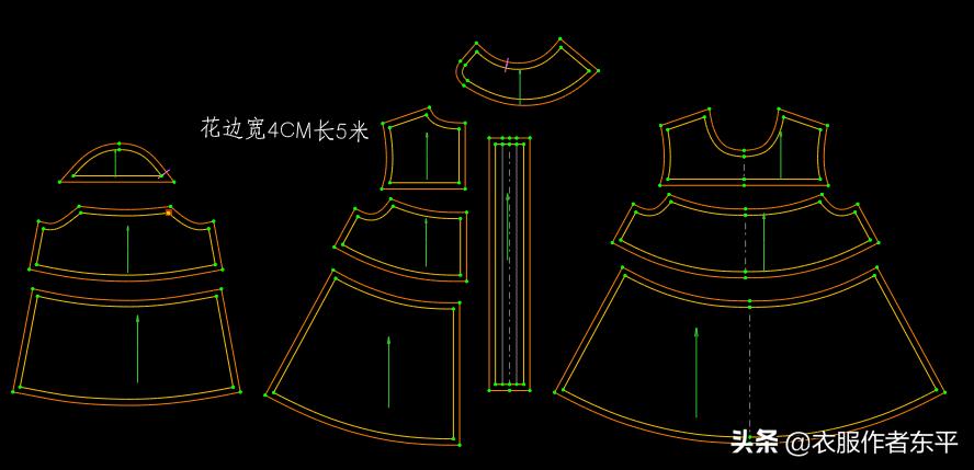 一周半女宝公主裙裁剪,女宝百褶公主裙裁剪做法