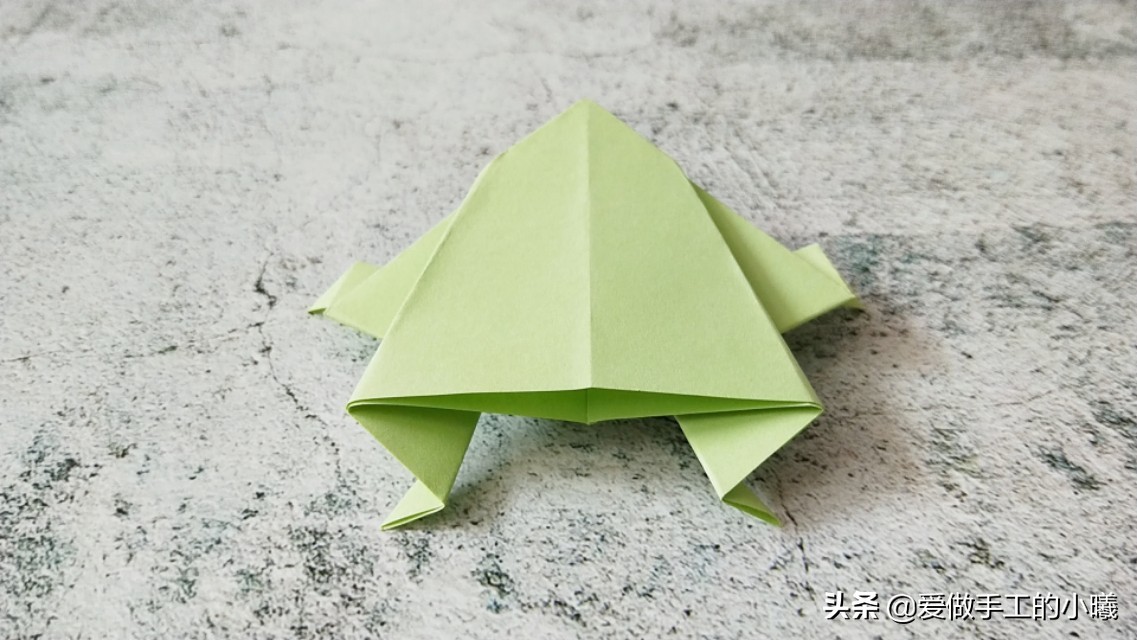 折纸青蛙步骤图解法,青蛙折纸手工制作大全图解