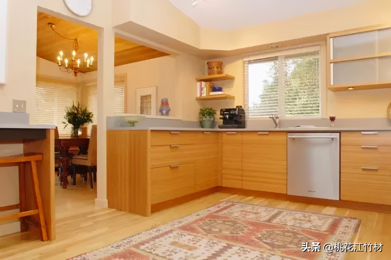 厨房怎么做好看耐用,竹木纤维板厨房装修效果图