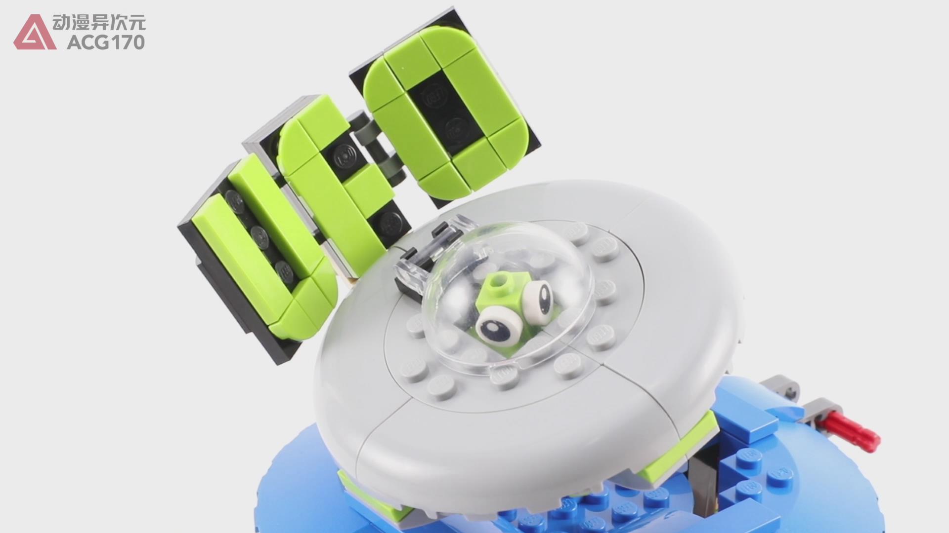 乐高积木创意百变系列,乐高积木9656旋转木马教程