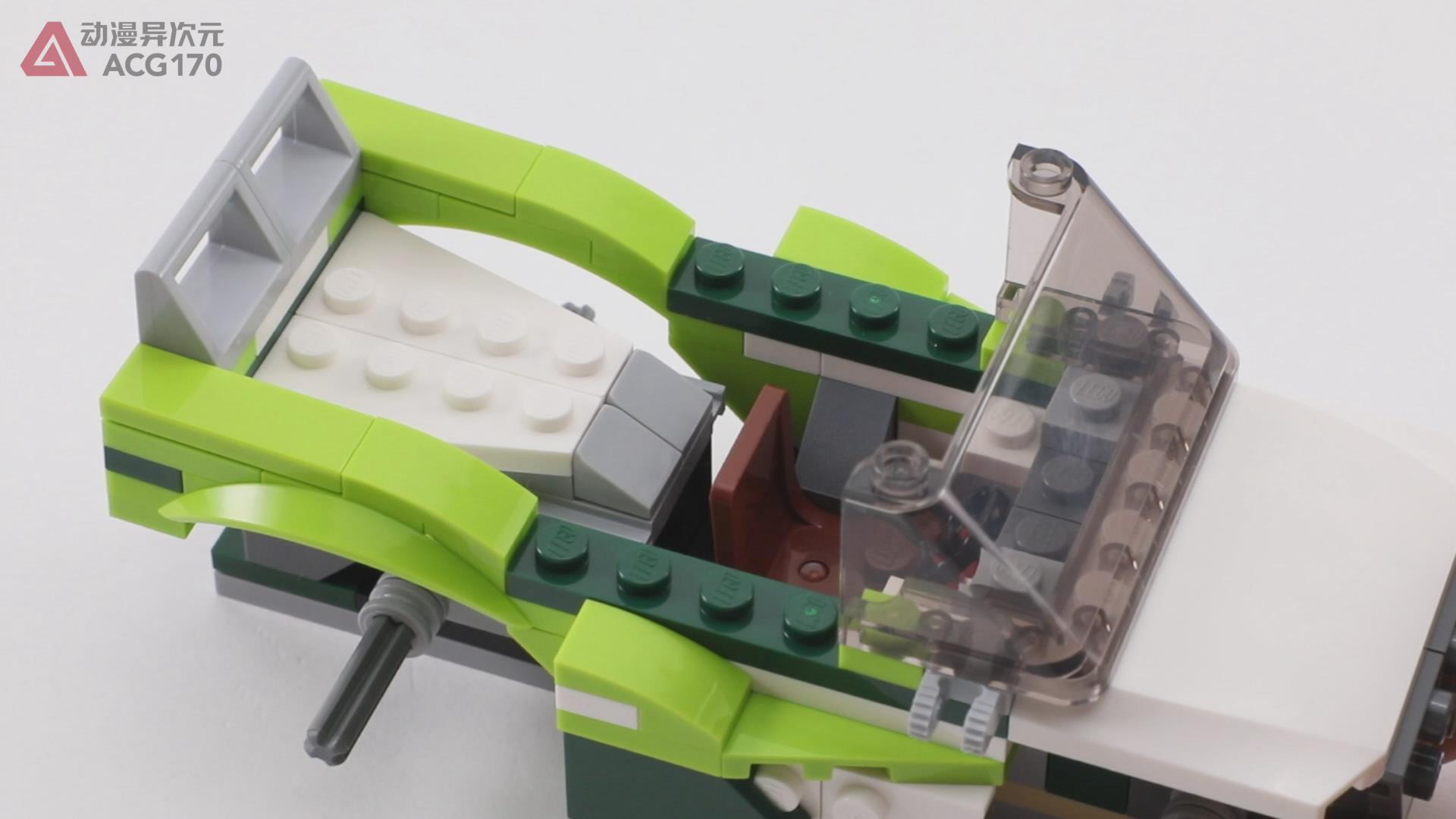 乐高积木简单的飞车,乐高积木火箭变形