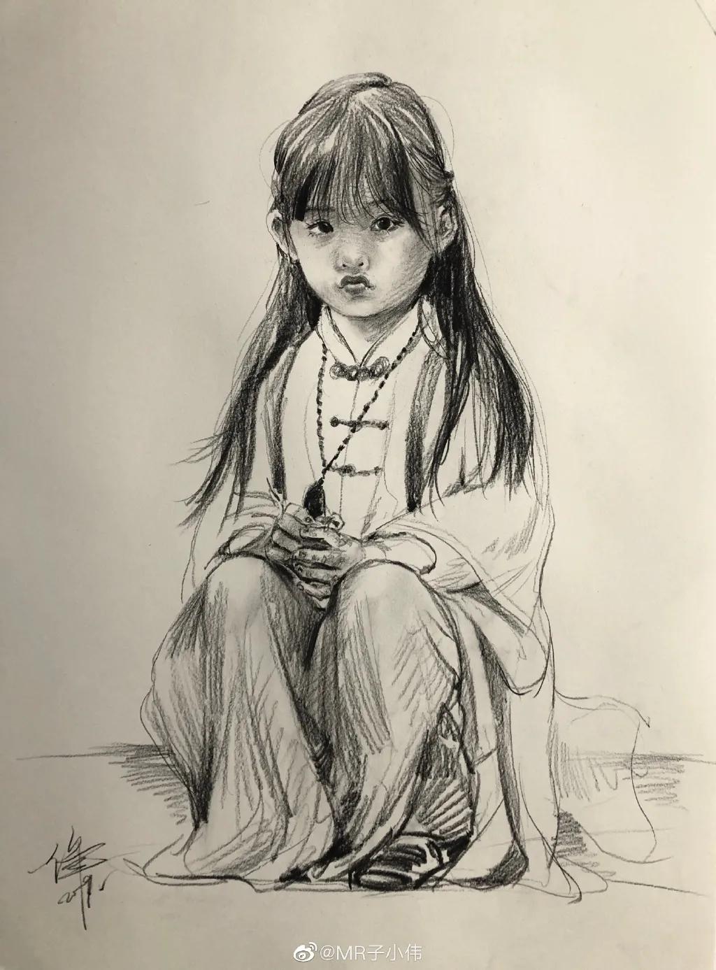 厉害了！他用一支铅笔把明星画了多个，如肖战、蔡徐坤、迪丽热巴