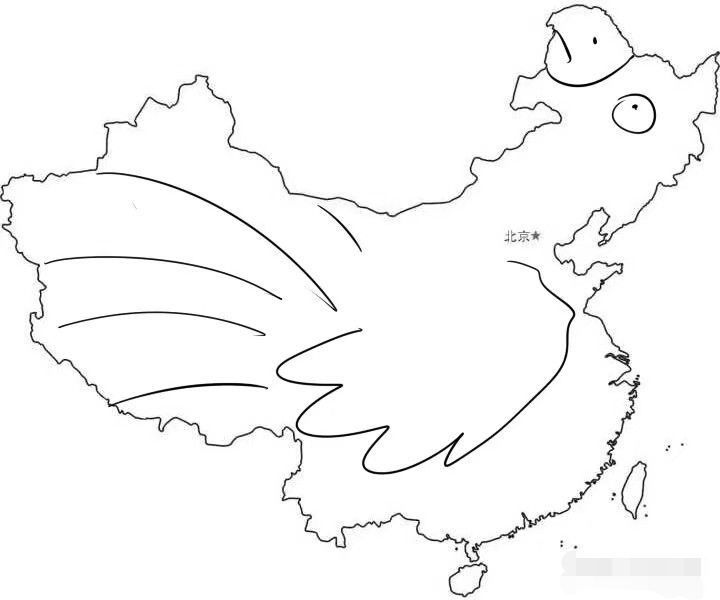 祖国地图像雄鸡,地图上祖国的形状像什么