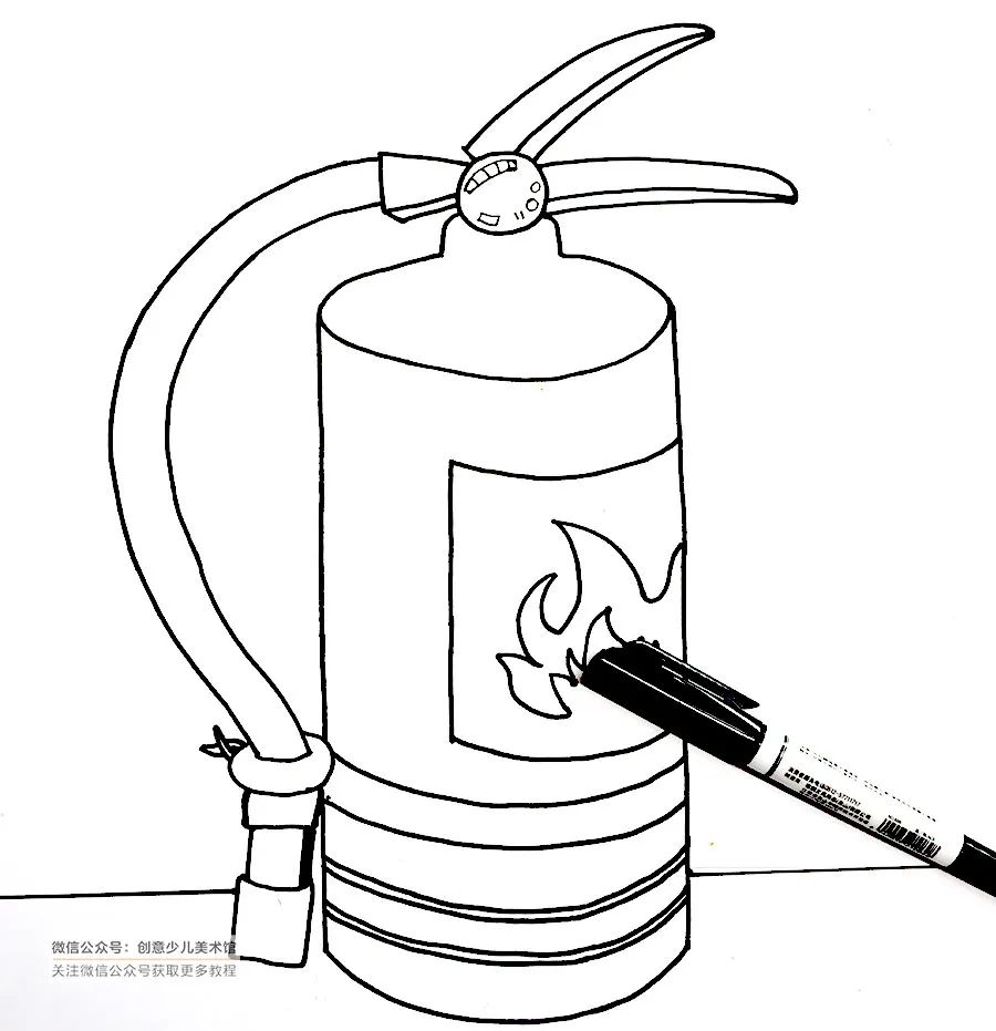 儿童画灭火器的教学目标,创意儿童画教程丙烯