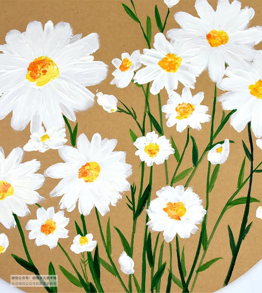 儿童画花朵简单画法,儿童画小花朵简单画法