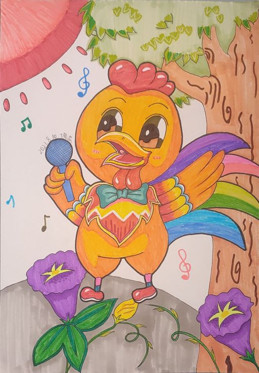 暑假儿童画一年级作品,暑假儿童画作品大全