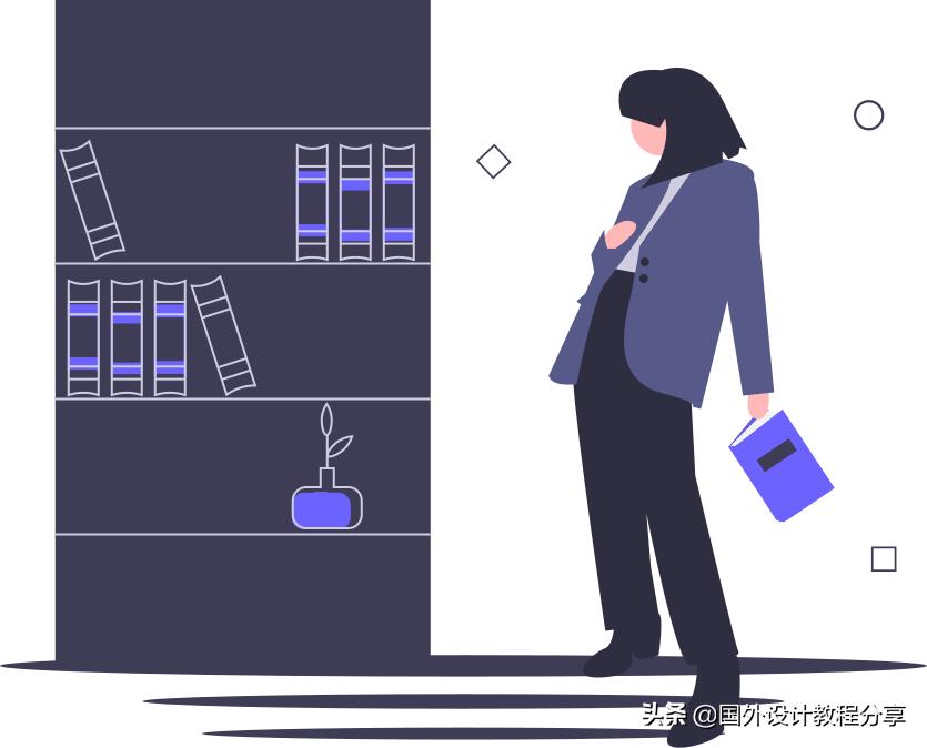 扁平矢量插画色彩教程,扁平矢量家具插画