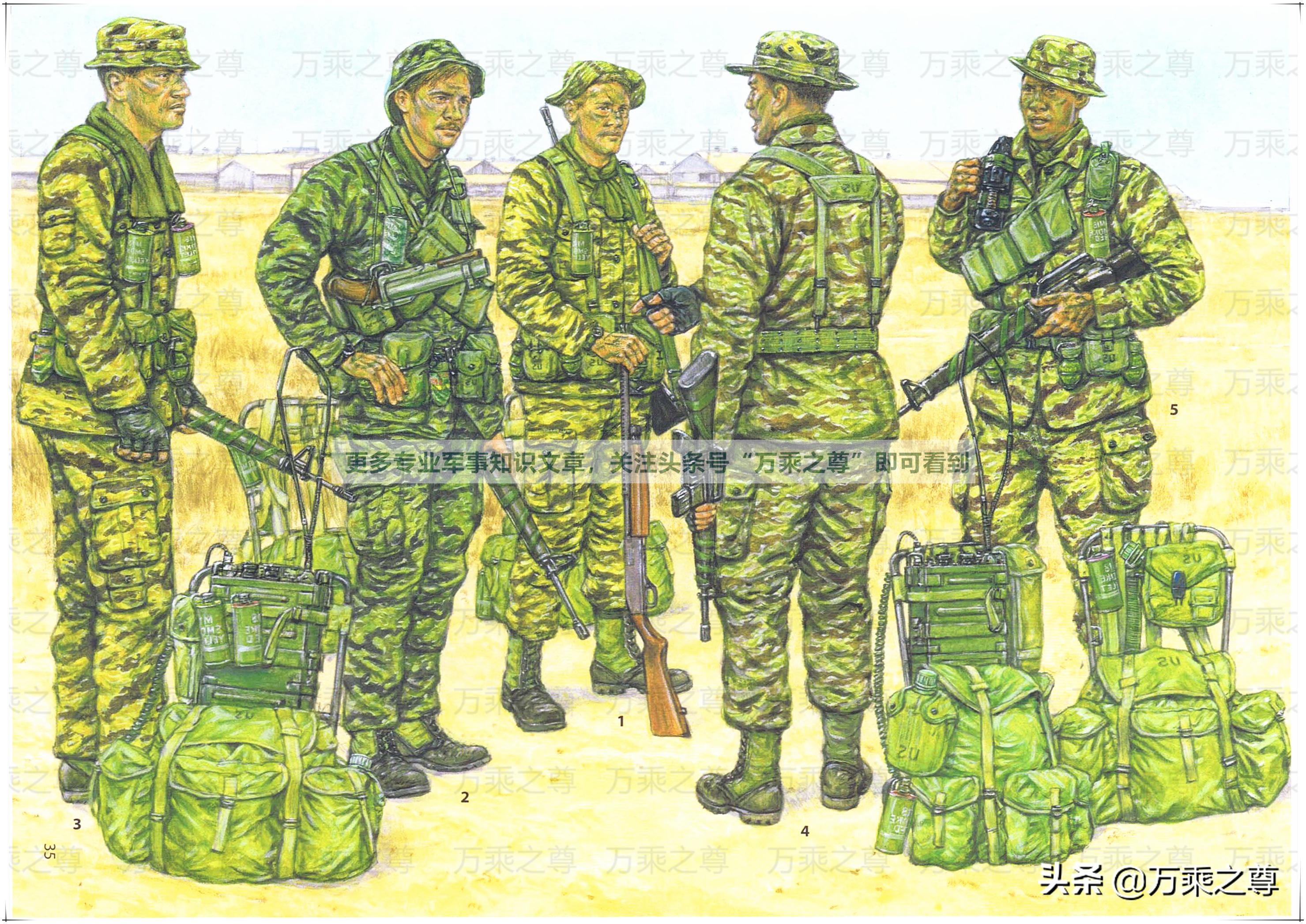 各国侦察兵装备,中美侦察兵比较