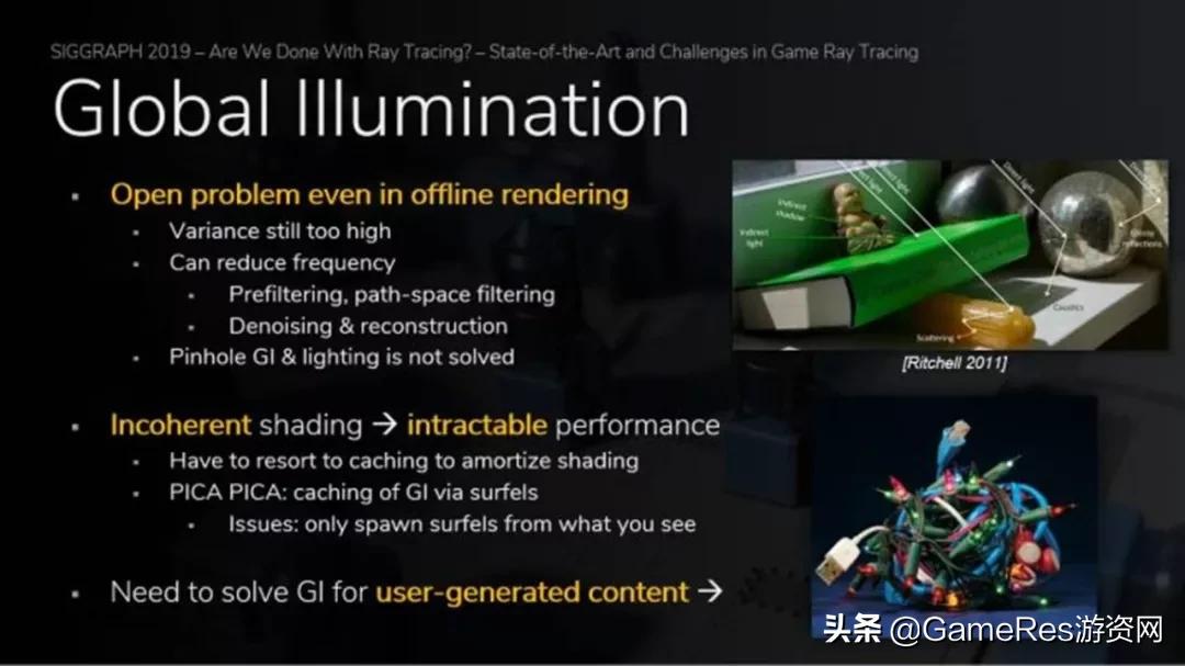 实时光线追踪技术动画对比 (地铁逃离将采用实时光线追踪技术)