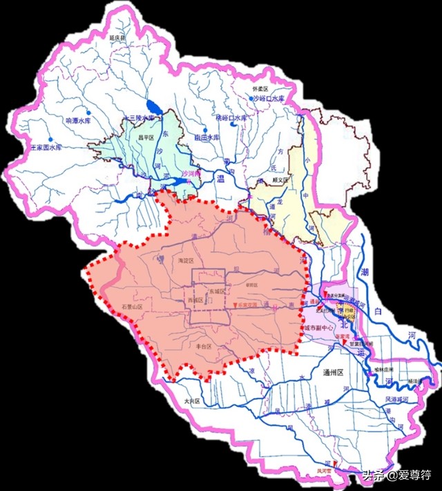 北京市五大水系介绍,北京五大水系与北京地势的关系图