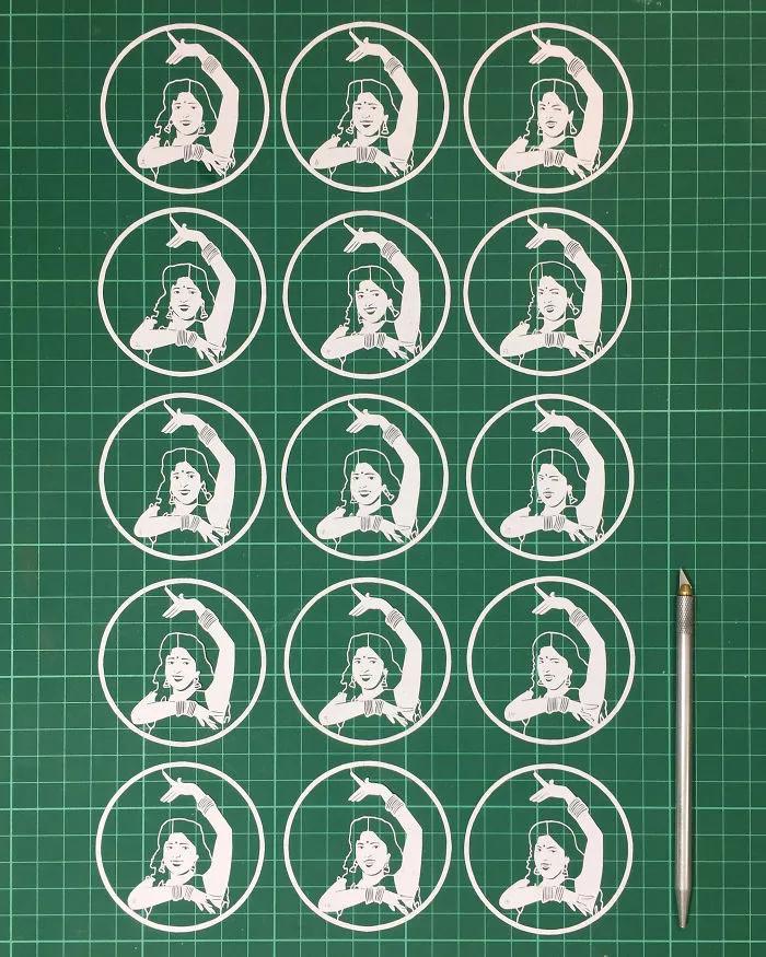 手掌画创意剪纸,手掌画剪纸三年级