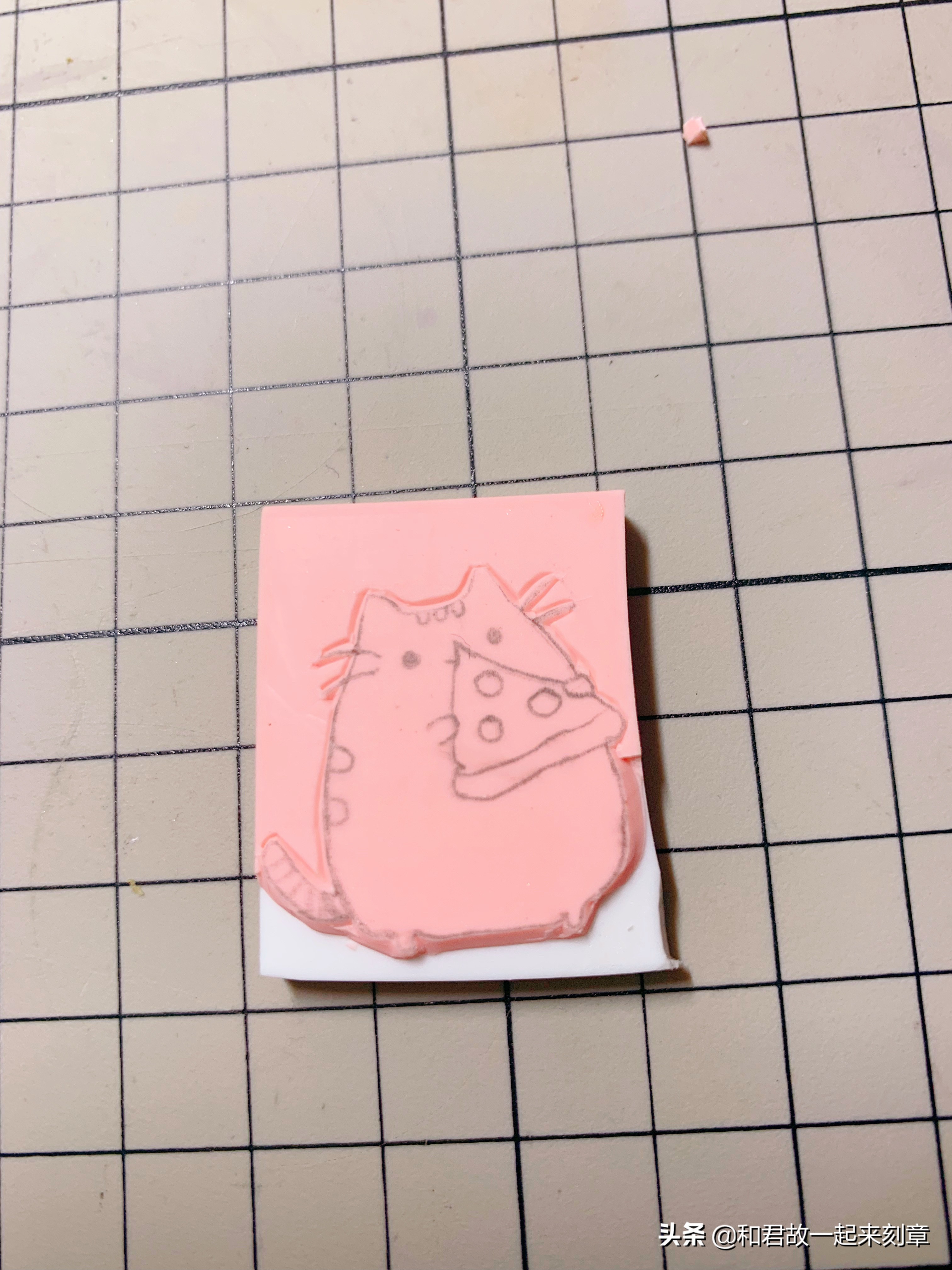 手工橡皮章雕刻留白方法,手工制作橡皮章