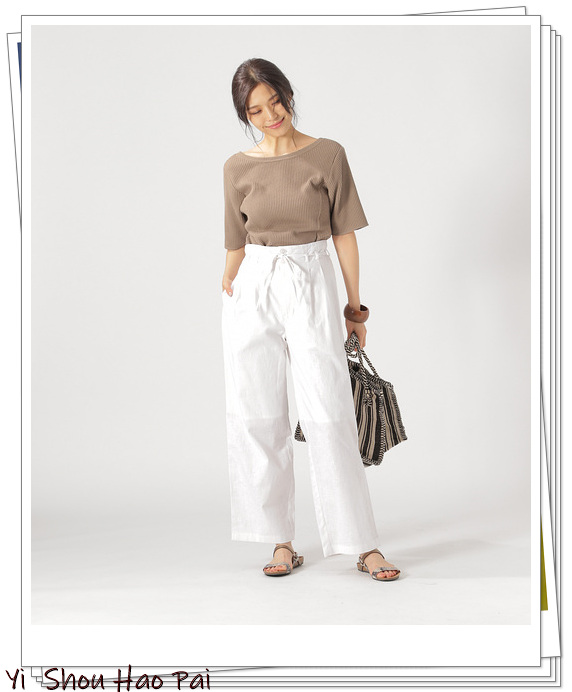 亚麻裤搭配什么上衣好看,亚麻上衣搭配格子裤秋季