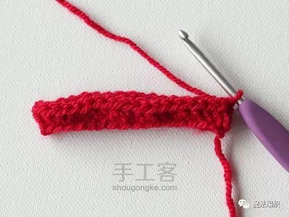 一线连衣服钩编教程,衣服手工钩编