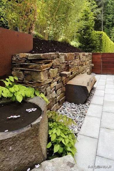 百款石材景观墙设计,挡土墙设计方案