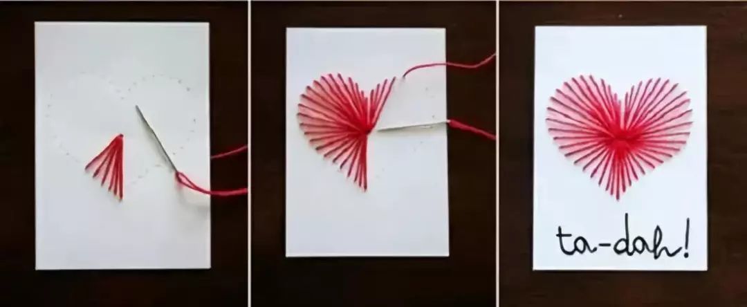 手工心形贺卡又简单漂亮,超级简单可爱的爱心贺卡