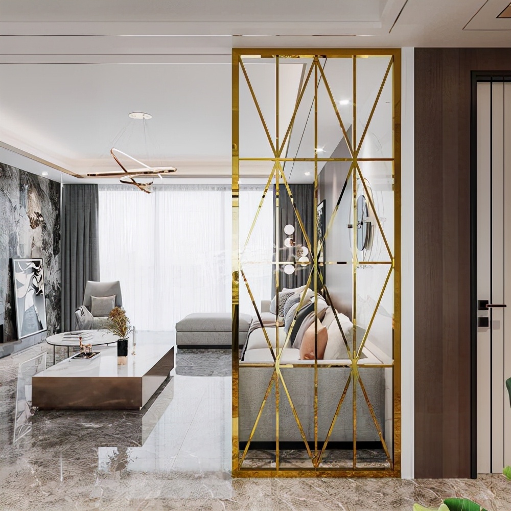 入户不锈钢屏风隔断效果图,云南不锈钢屏风隔断供应