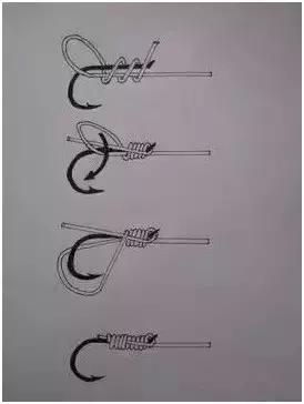 有洞的绑鱼钩方法图解,一字绑鱼钩简单教程