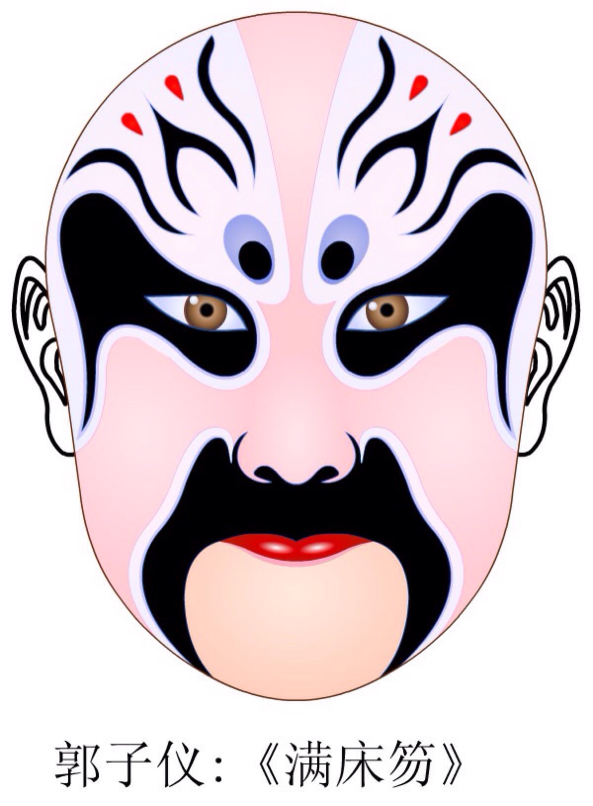 京剧脸谱壁纸高清大图,京剧脸谱剪纸大图