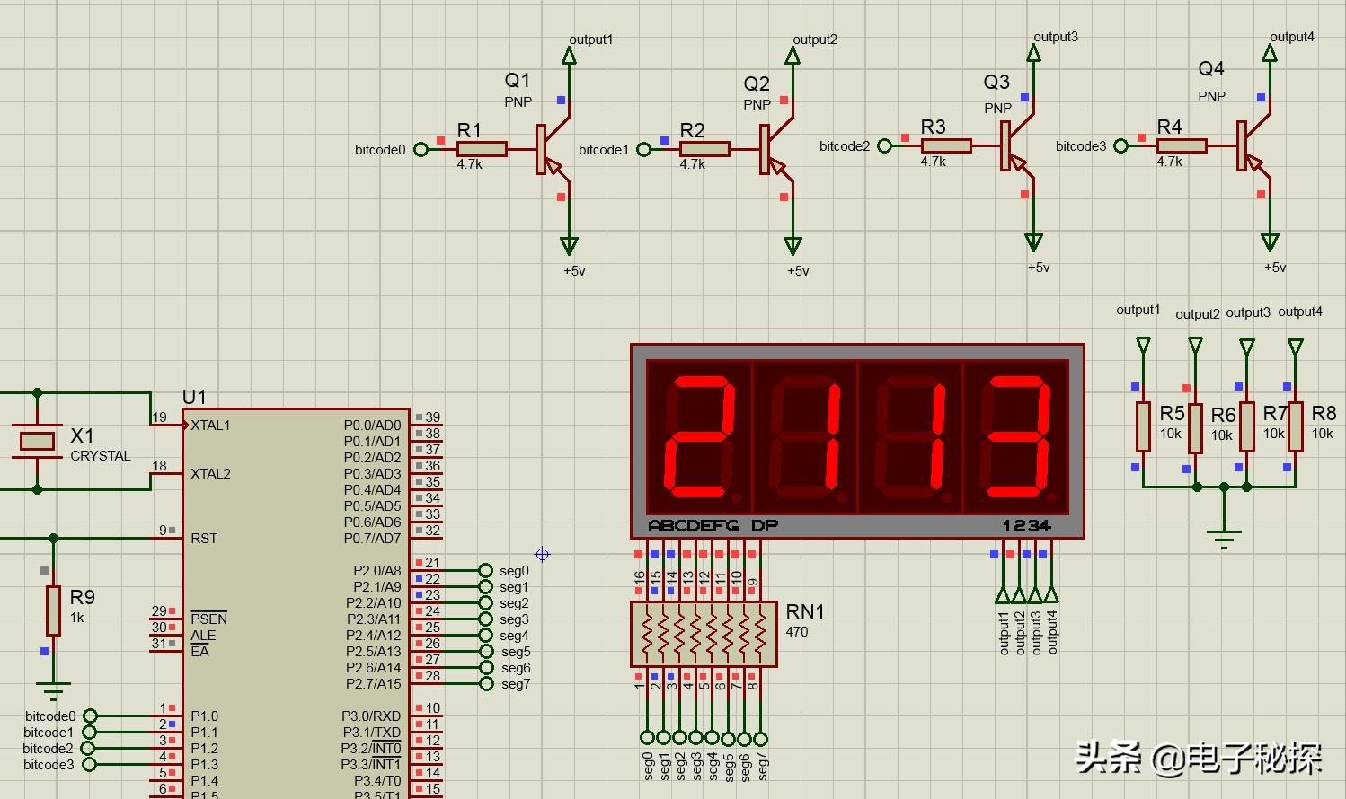 51单片机控制8位数码管怎么编程,自学51单片机好找工作吗