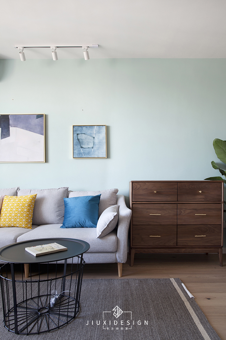 墙面一体储物柜1米4设计图,客厅最实用储物墙面设计