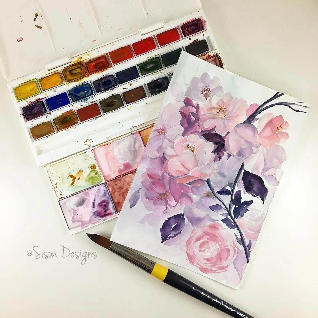 水彩手帐简单教程,水彩笔就能搞定的手账