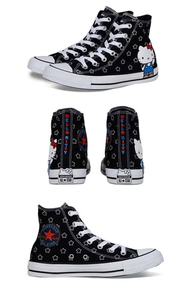 国货hellokitty帆布鞋,潮流小众帆布鞋