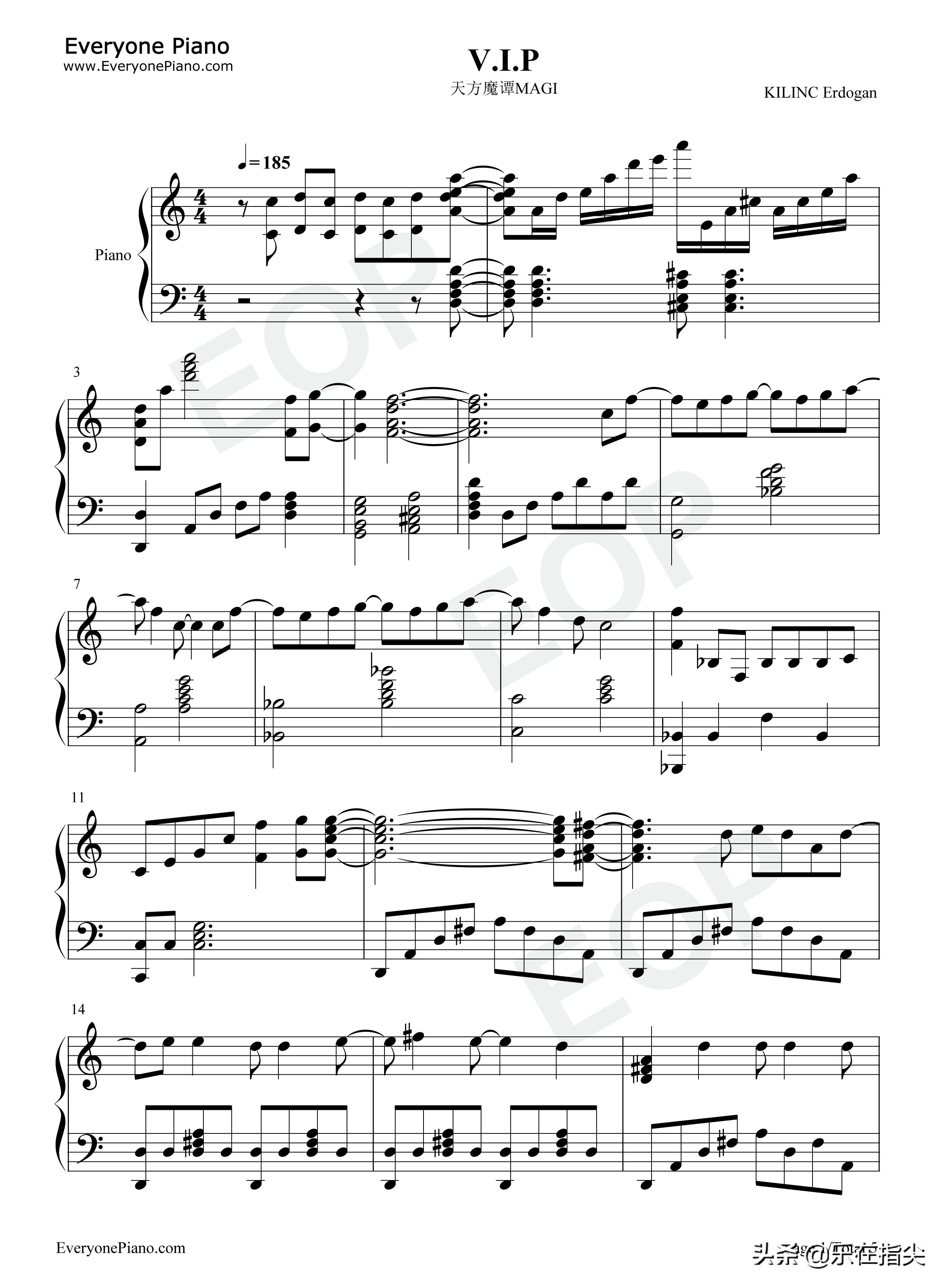 魔笛变奏曲钢琴谱图文,magi钢琴谱