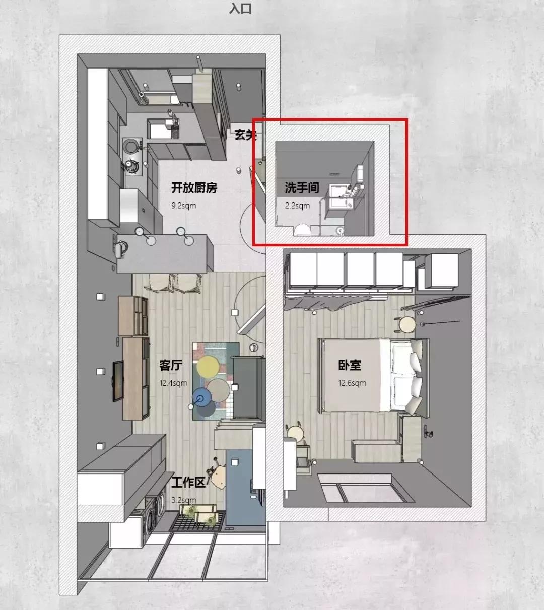 再小的户型设计对了也不怕拥挤,户型小放不下衣柜怎么设计