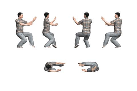 二十四式太极拳动画全方位展示,太极拳二十四式中第18至23式教学