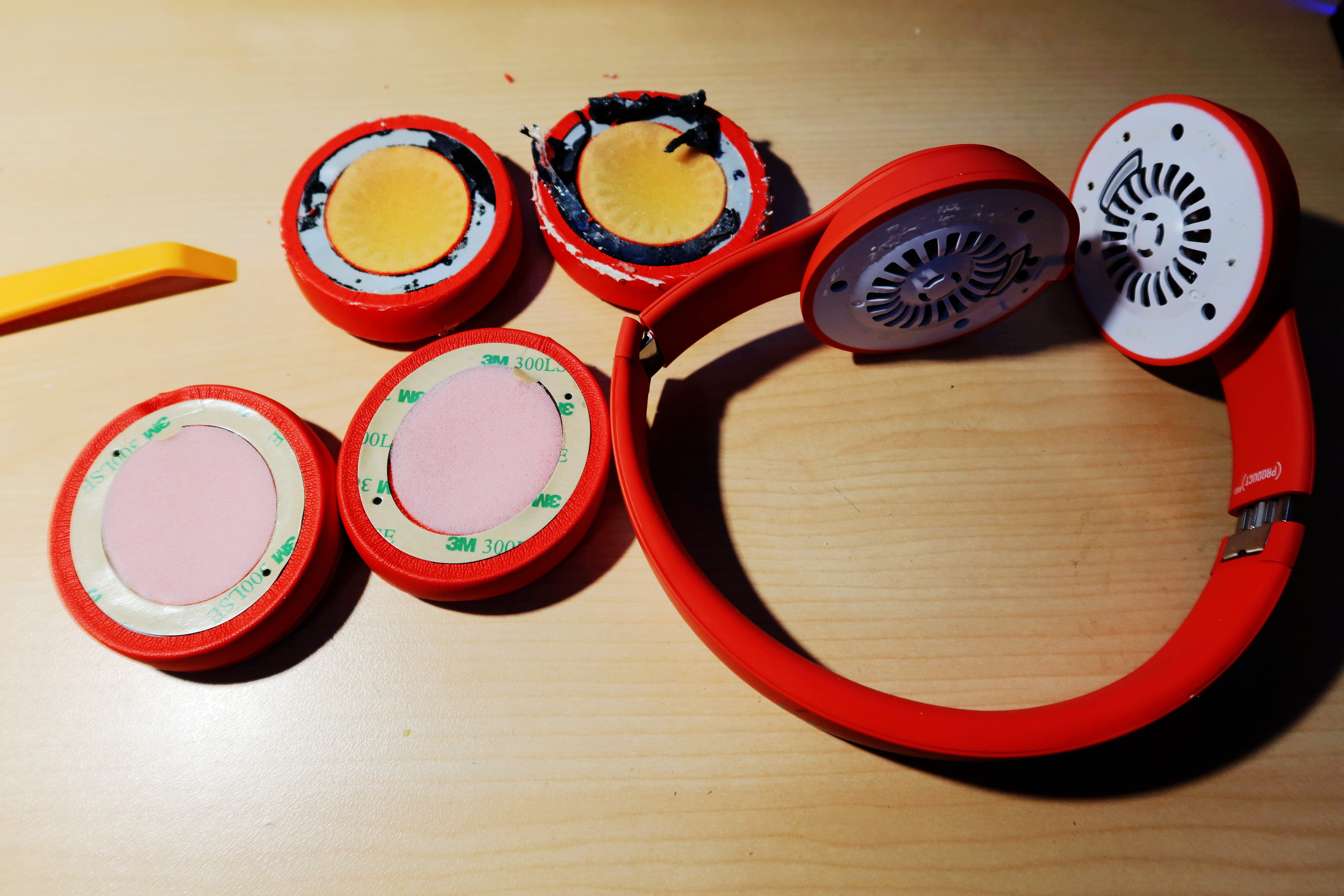 修复头戴式耳机的耳罩,solo3耳机套更换紫色