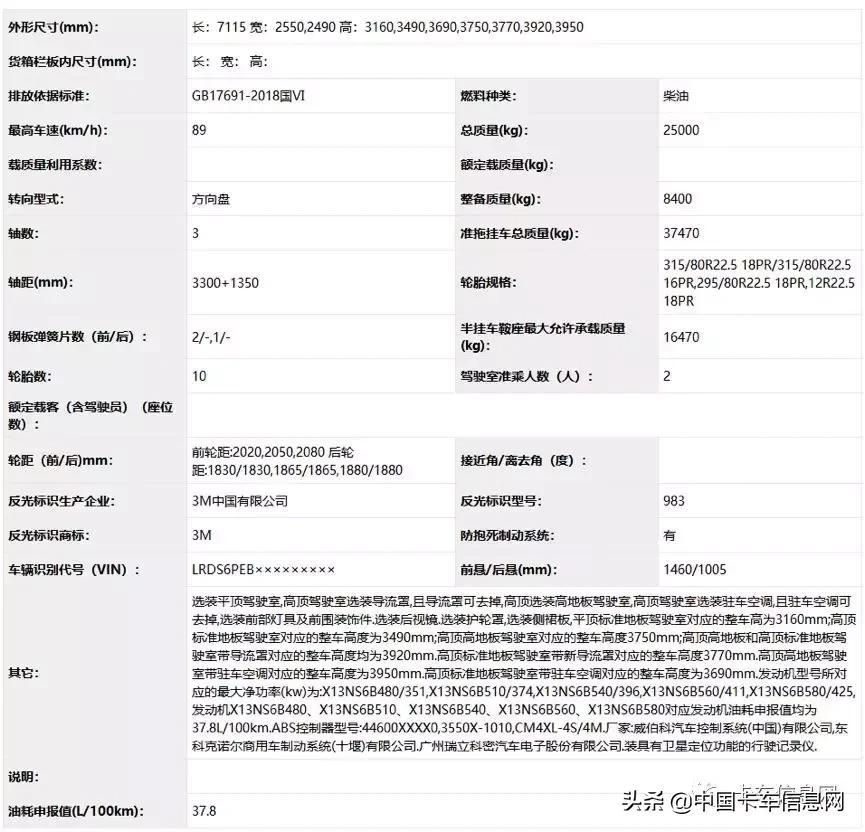 欧曼国五牵引车新车,15年欧曼9.6高栏350马力