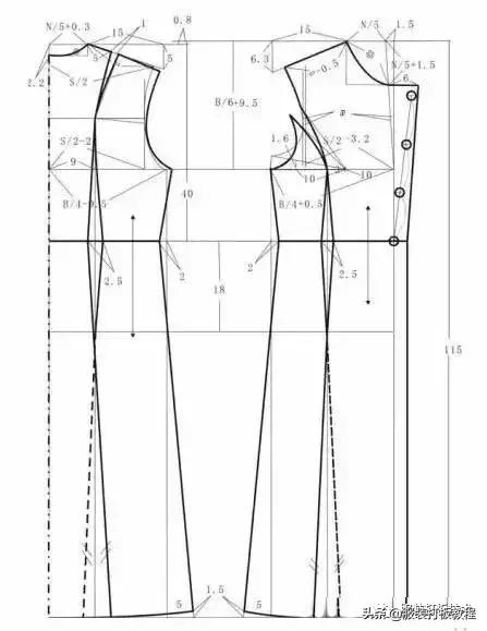 服装手工制版基础图片大全,女士衣服制版图纸