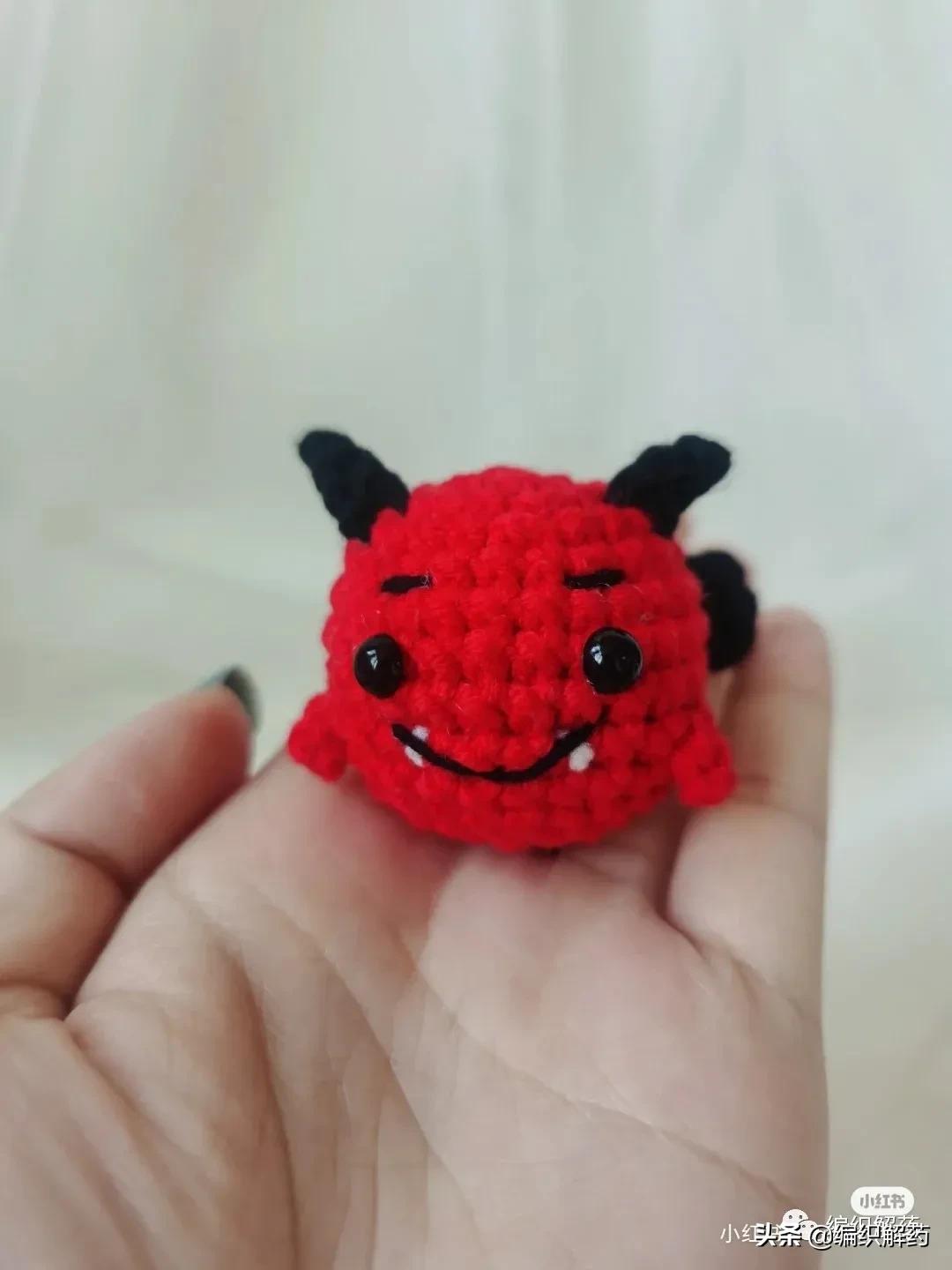 万圣节玩偶挂件钩针教程,钩针玩偶圣诞精灵图解