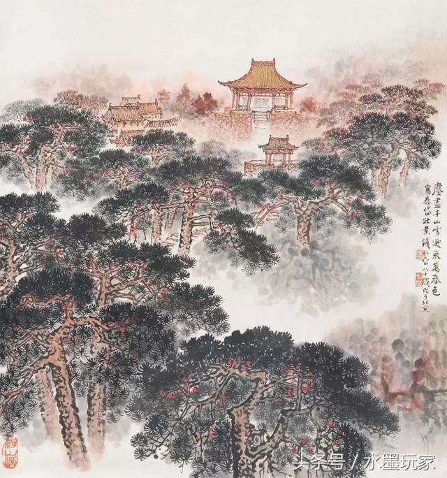 书画家钱松嵒作品价格,钱松喦早期山水画