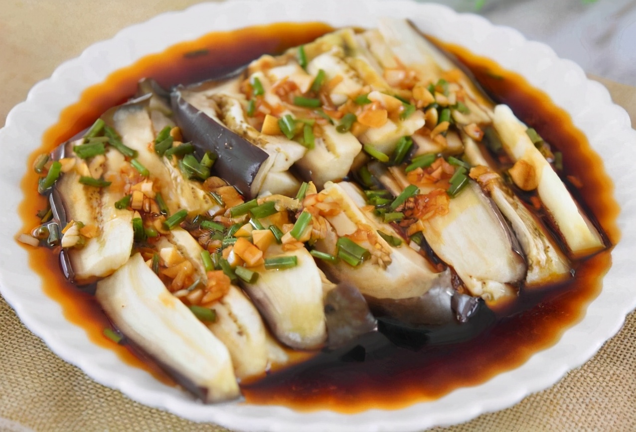 蒸茄子不用热油怎么做,蒸茄子不要肉的做法