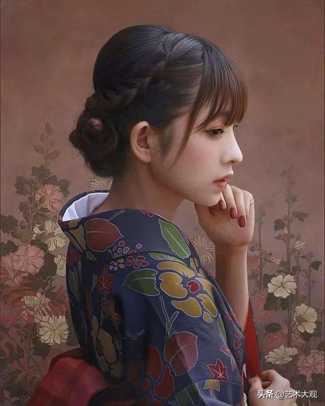 日本当代油画著名画家,日本写实大师作品