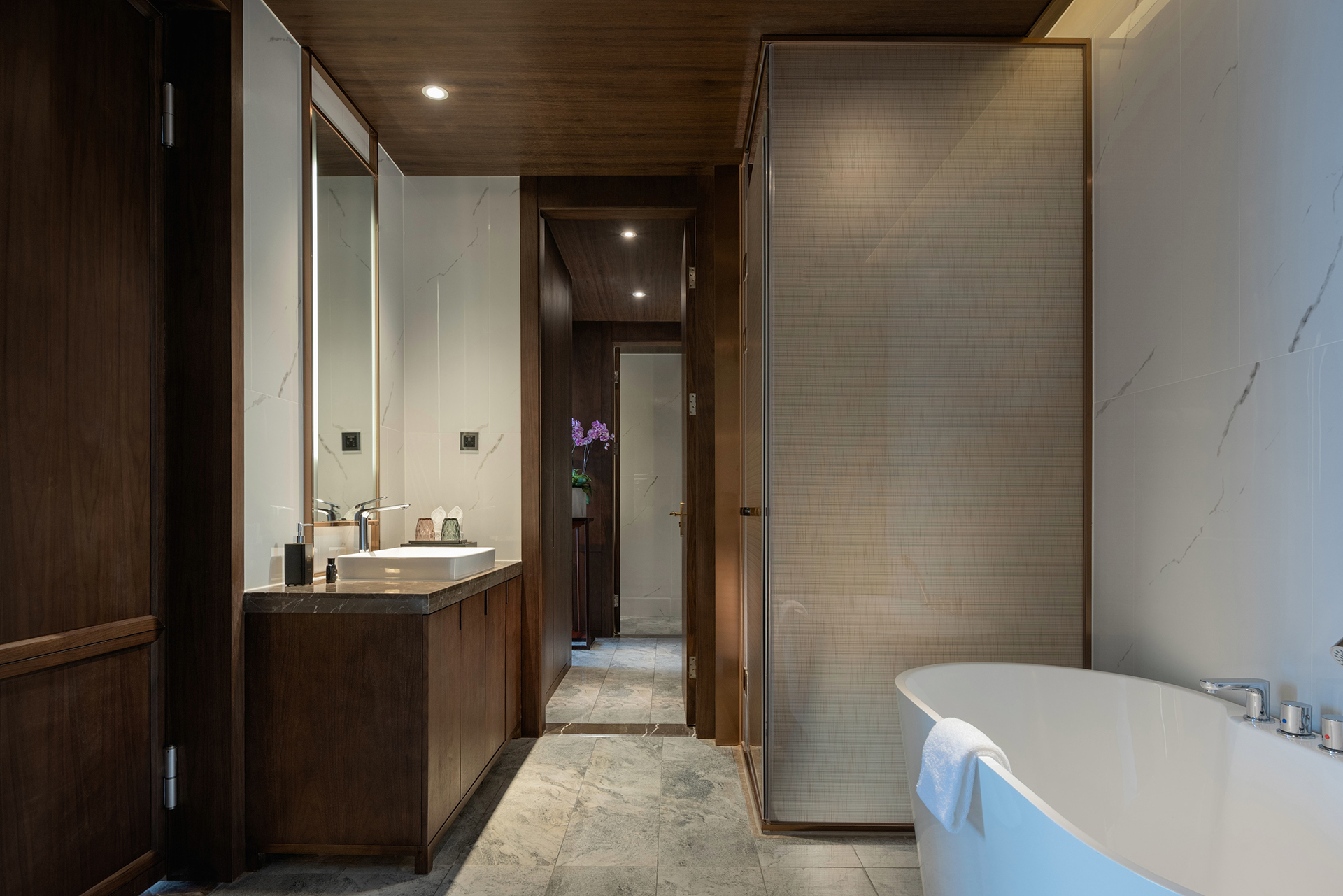 港式风格酒店设计,滨江区新中式风格装潢效果图