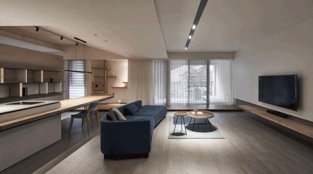 装修好的三室改两室变大客厅,户型改造二室改三室带阳台60平方