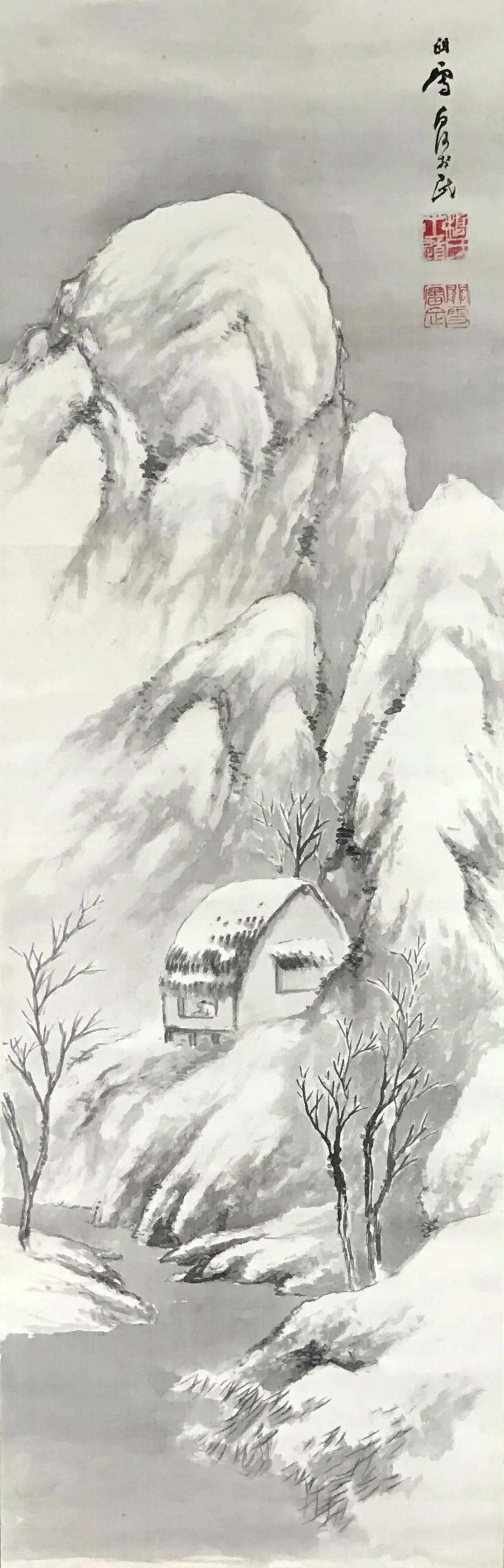 傅抱石和桥本关雪,桥本关雪这画值多少钱