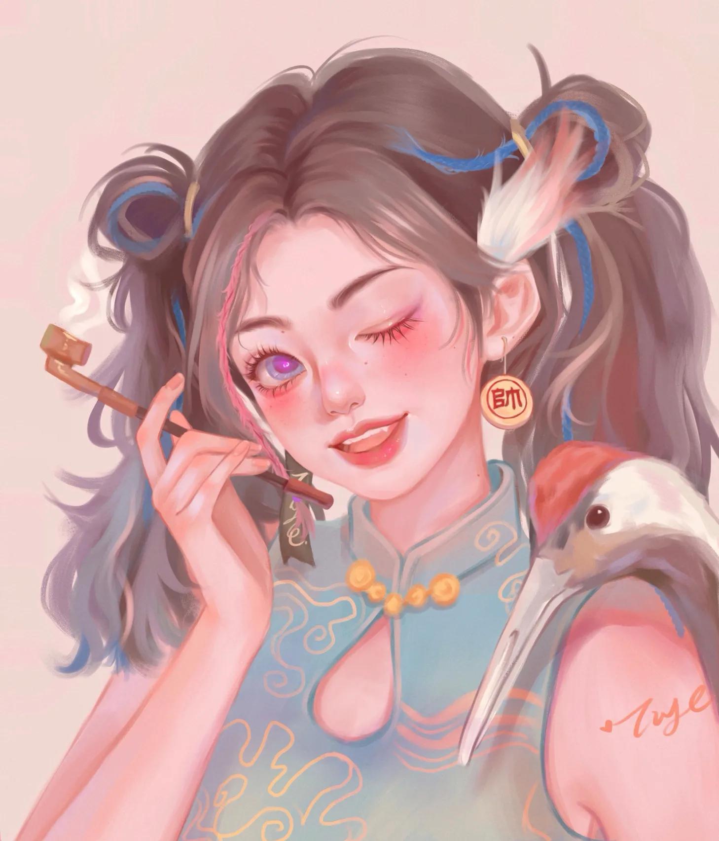 微信头像动漫卡通唯美女生,微信头像图片女动漫可爱抖音