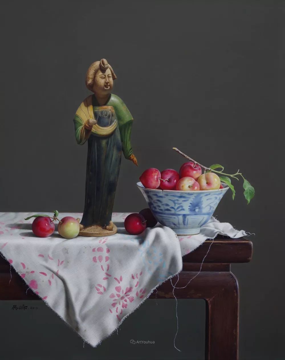 中国写意油画双年展高清作品集,国韵经典油画第五届