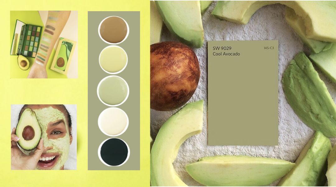 黑黄皮牛油果绿试色,清透显白裸色