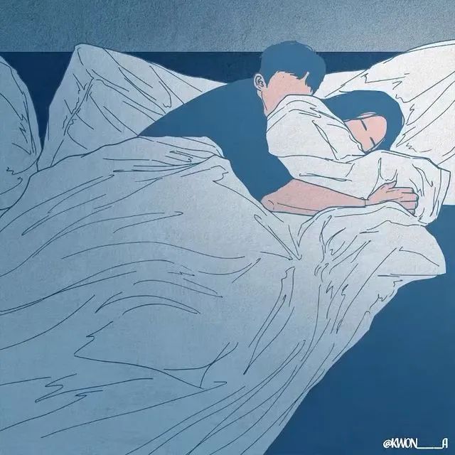 韩国插画师霸道总裁插画,韩国插画师笔下的情侣日常