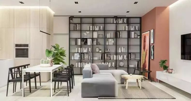 100种客厅设计,客厅餐厅一体餐厅设计风格