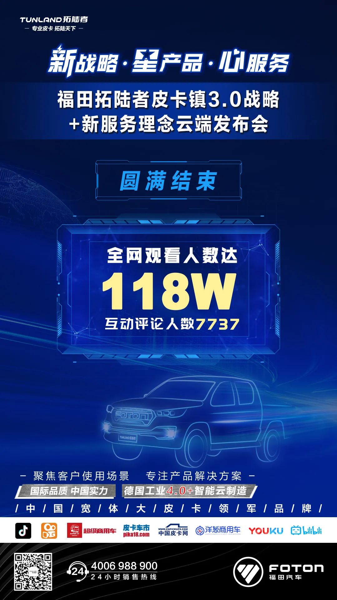 “新战略·星产品·心服务”云端发布会观看人数突破118万