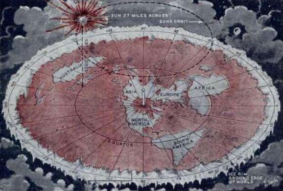 地球是平的，60米耸立南极洲，现代地平理论学派人眼中的世界