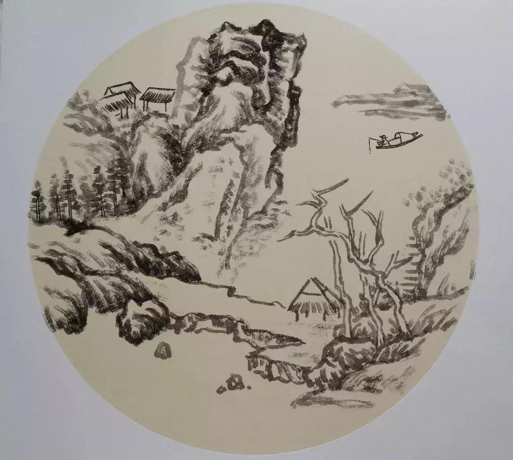 山水画入门怎么画,山水画怎么画水彩