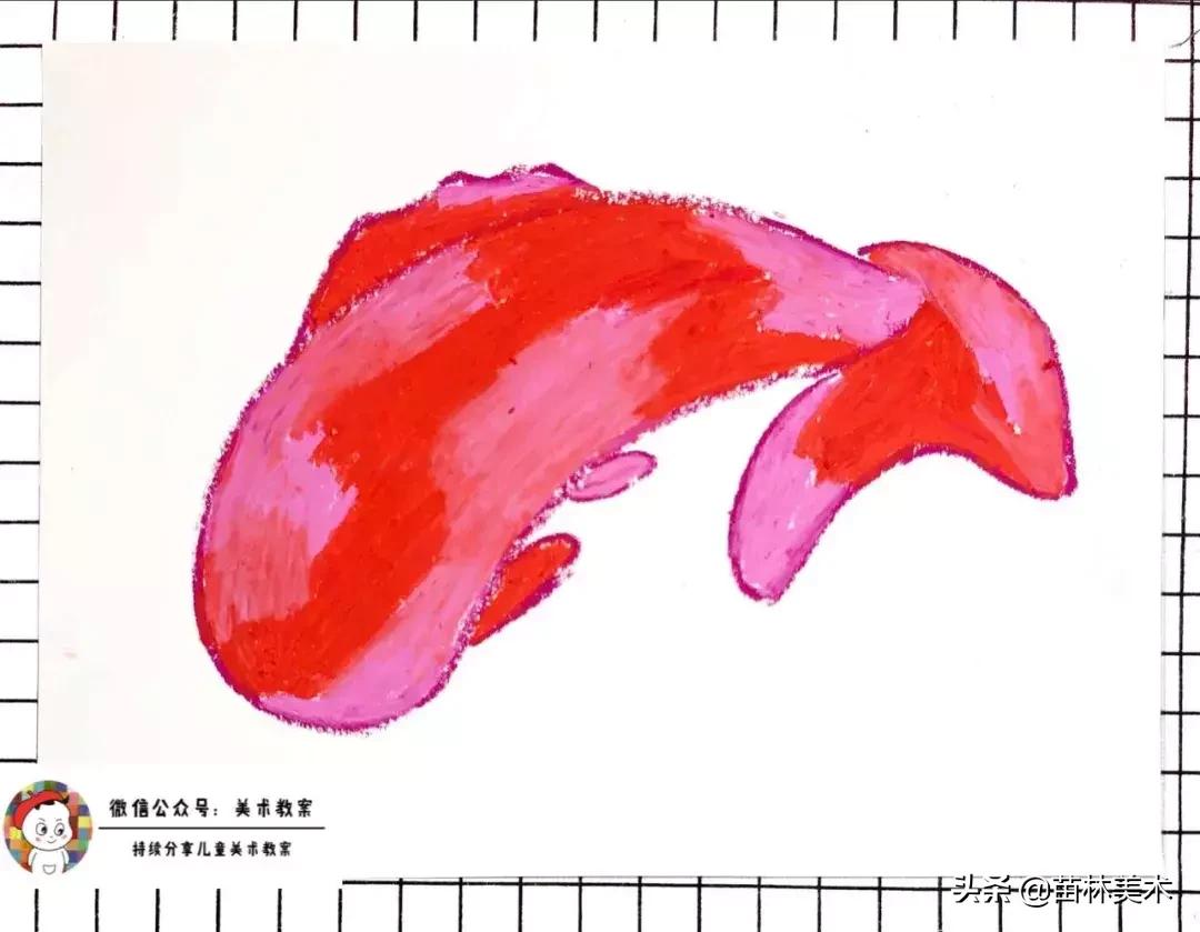 「重彩油画棒课程」七彩魔法鱼