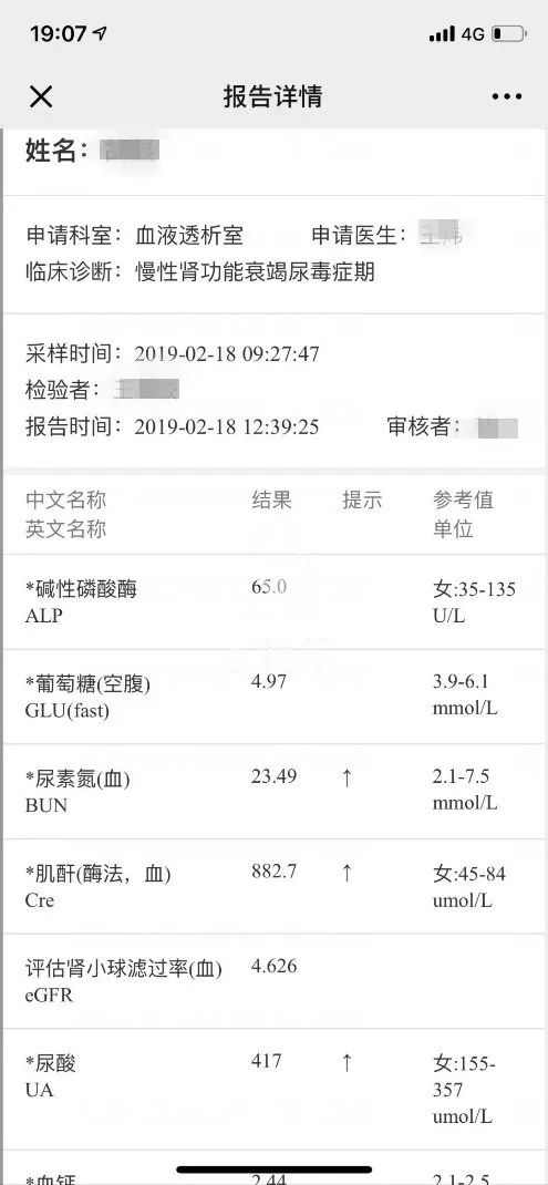 一年血肌酐从120提升到140,两年肌酐从80涨到160